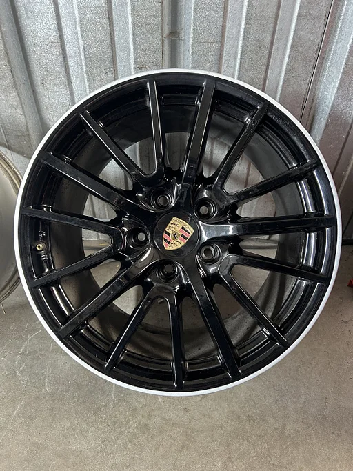 1 stuks originele Porsche 911 997 Sport 19 inch zwarte velg 5x130
