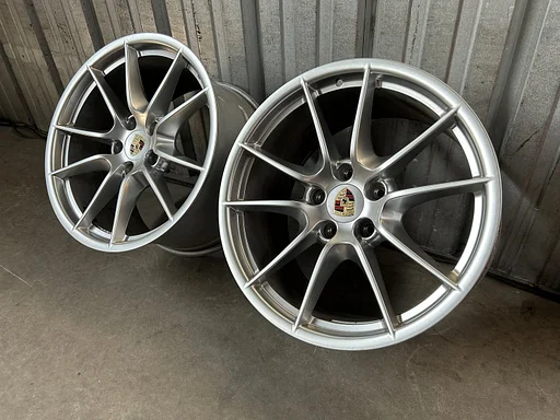 2 stuks originele Porsche 911 Carrera S 991 III 4 4S C4 20 inch zwarte velgen 5x130