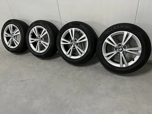 7.5mm! Originele BMW X1 X2 F48 F39 Style 385 Doppelspeiche 17 inch velgen 5x112 TPMS winterbanden 225/55R17 Nexen