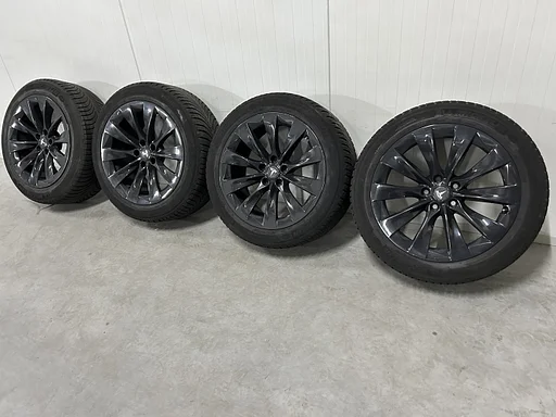 6mm! Originele Tesla Model X 20 inch antraciet velgen 5x120 TPMS winterbanden 255/45R20 Michelin