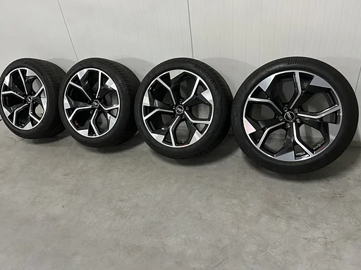 6mm! Originele Audi SQ8 E-tron Audi Sport 4KE 21 inch zwart concave velgen 5x112 TPMS zomerbanden 285/40R21 Bridgestone