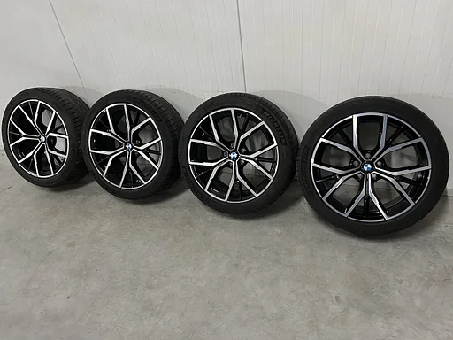 6mm! Originele BMW 5 serie G30 G31 Style 845M 19 inch zwarte velgen 5x112 TPMS zomerbanden 245/40R19 Michelin