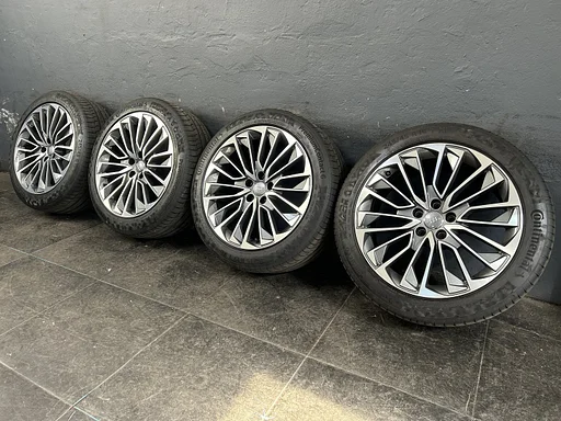 7-8mm! Originele Audi A7 C7 S7 4K S-Line 19 inch antraciete velgen 5x112 zomerbanden 245/45R19 Continental