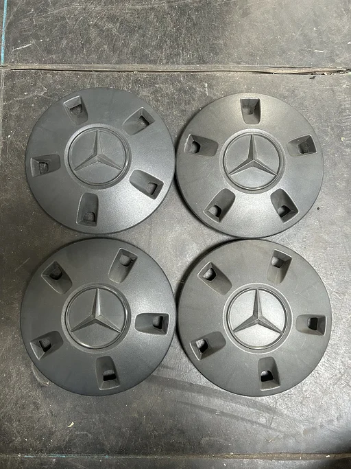 ORIGINELE Mercedes Vito Viano naafkap naafdop wieldop set zwart