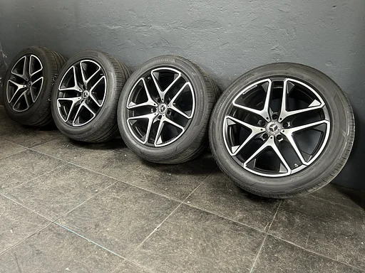 6mm! Originele Mercedes G-klasse G63 W463 21 inch zwarte AMG velgen TPMS 5x130 zomerbanden 285/45R21 Hankook