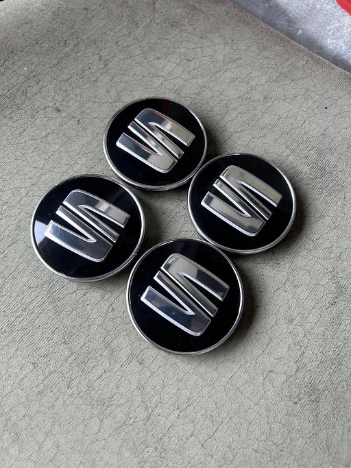 ORIGINELE Seat naafkap naafdop set zwart