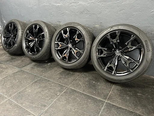 6mm! Originele BMW X3 X4 G01 G02 Style 787M 20 inch breedset zwarte velgen 5x112 TPMS zomerbanden 245/45R20 Pirelli