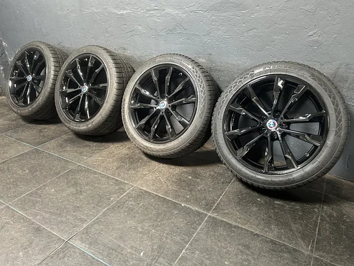 8mm! Originele BMW X3 X4 G01 G02 Style 699M 20 inch breedset zwarte velgen 5x112 TPMS winterbanden 245/45R20 Imperial