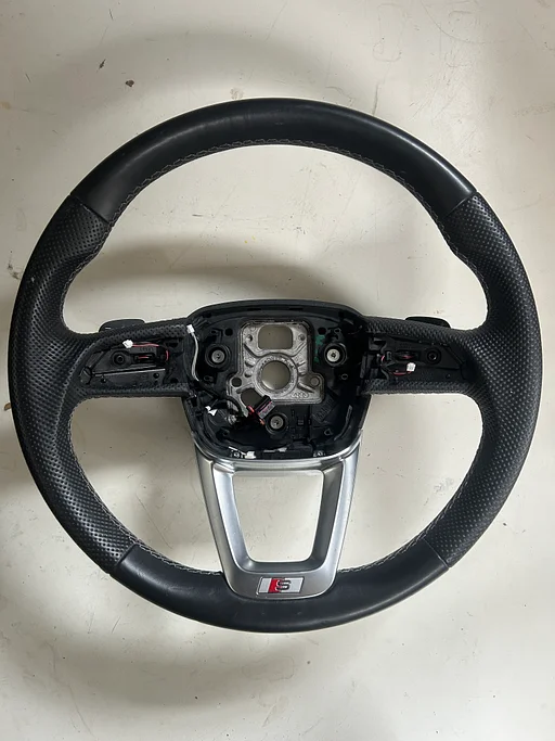 Originele Audi A4 S4 Q4 Q5 Q7 Q8 S line leder geperforeerd stuurwiel stuurbediening flippers