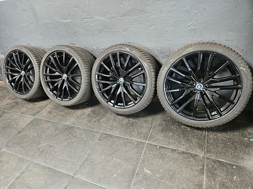 6-7mm! Originele BMW X5 X6 G05 G06 Style 742M 22 inch zwart breedset velgen 5x112 TPMS winterbanden 275/35R22 Pirelli