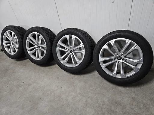 7-8mm! Originele Audi Q7 SQ7 4M 20 inch velgen 5x112 winterbanden 285/45R20 Goodyear