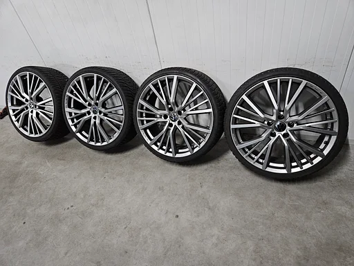 6-7mm! VW Audi VAG Seat Skoda 20 inch antraciete velgen 5x112 winterbanden 245/30R20 Hankook
