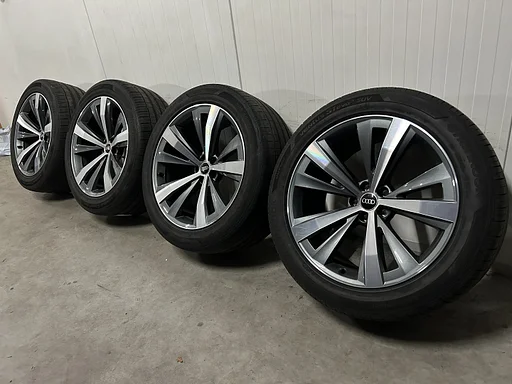 Originele Audi Q8 SQ8 4M8 21 inch antraciete velgen 5x112 zomerbanden 285/45R21 Hankook