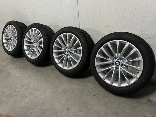 6,5mm! Originele BMW 5 Serie G30 G31 Style 632 18 inch velgen TPMS 5x112 Runflat winterbanden 245/45R18 Pirelli