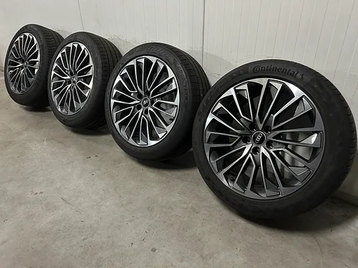 7-8mm! Originele Audi A6 S6 C8 4K S-Line 19 inch velgen 5x112 TPMS zomerbanden 245/45R19 Continental