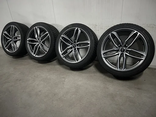 7mm! Audi A6 RS6 look Q3 20 inch zwarte GMP Atom velgen 5x112 winterbanden 255/40R20 Vredestein