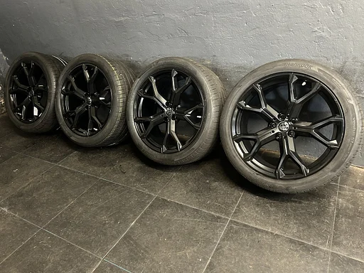 7mm! Originele BMW X5 X6 G05 G06 Style 741M 21 inch zwarte breedset velgen 5x112 TPMS Runflat zomerbanden 275/40R21 Hankook