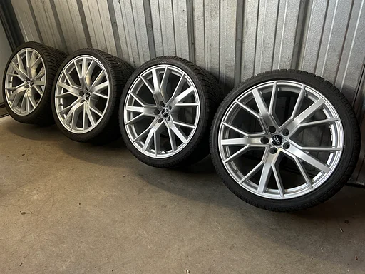 5-6mm! Originele Audi RS6 4G C7 Performance 21 inch velgen TPMS 5x112 winterbanden 285/30R21 Dunlop