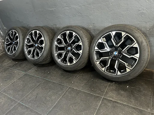 8mm! Originele BMW X3 G45 7 serie G70 Style 1036M 20 inch breedset zwarte velgen 5x112 TPMS zomerbanden 255/45R20 Goodyear