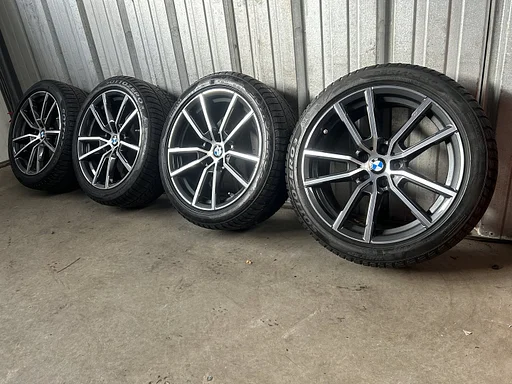5-6mm! Originele BMW 2 3 4 serie G20 G21 G22 G23 G24 G42 Style 780 18 inch antraciete velgen 5x112 TPMS runflat winterbanden 225/45R18 Pirelli