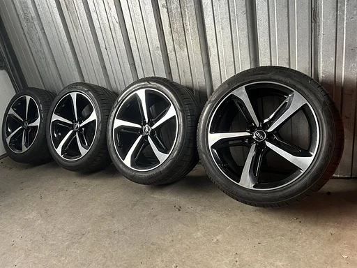 7mm! Originele Audi Q7 SQ7 Audi Sport 4M Competition 21 inch zwarte velgen 5x112 zomerbanden 285/40R21 Pirelli