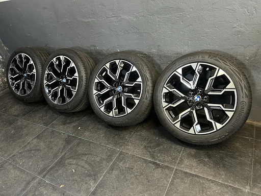 6-7mm! Originele BMW X3 G45 7 serie G70 Style 1036M 20 inch breedset zwarte velgen 5x112 TPMS zomerbanden 255/45R20 Contintal