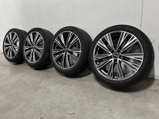 5-6mm! Originele Audi Q3 83A S-Line 20 inch antraciete velgen 5x112 zomerbanden 255/40R20 Goodyear