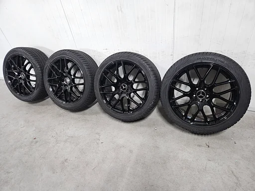 6-7mm! Mercedes Vito V-klasse W447 S-klasse W223 W222 GMP Berghem 20 inch zwarte velgen 5x112 AllSeasonBanden 255/40R20 Vredestein