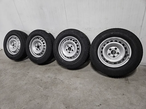 8-9mm! Originele VW Crafter MAN TGE 16 inch stalen velgen TPMS 5x120 winterbanden 205/75R16C Continental