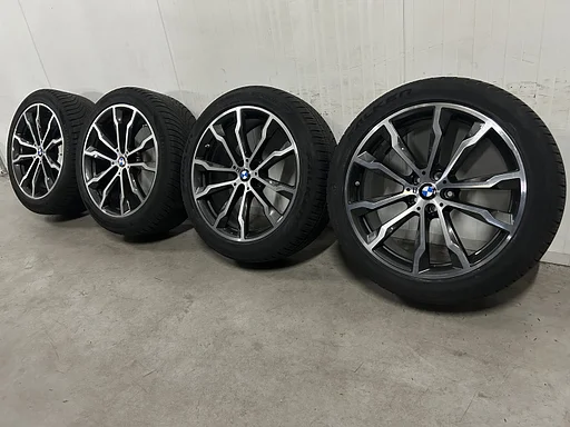 7mm! Originele BMW X3 X4 G01 G02 Style 699M 20 inch breedset antraciete velgen 5x112 TPMS AllSeasonBanden 245/45R20 Falken