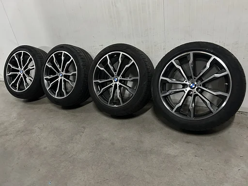 6mm! Originele BMW X3 X4 G01 G02 Style 699M 20 inch breedset antraciete velgen 5x112 TPMS Runflat zomerbanden 245/45R20 Pirelli