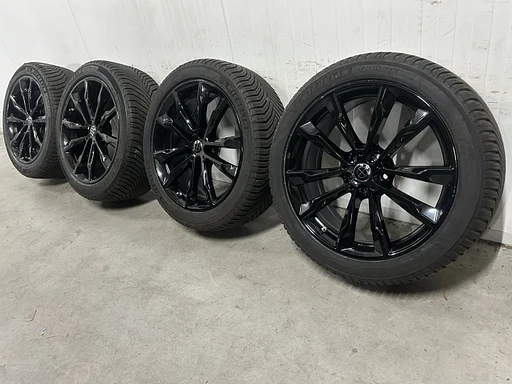 8mm! Originele BMW X3 X4 G01 G02 Style 699M 20 inch breedset zwarte velgen 5x112 TPMS AllSeasonBanden 245/45R20 Michelin