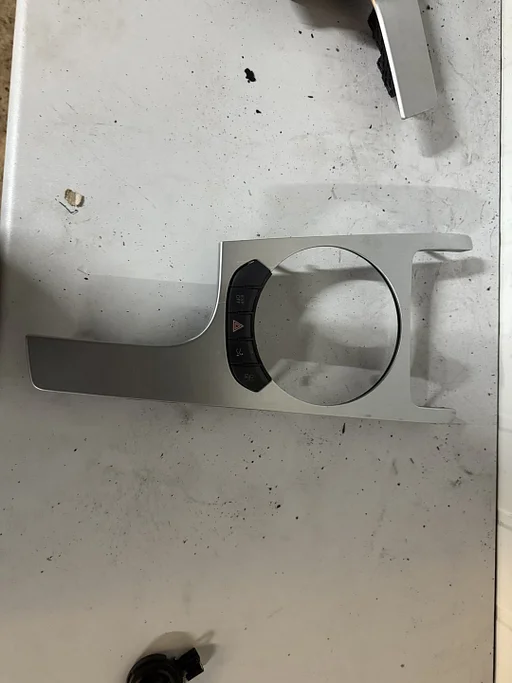 Aluminium afdekkap middenconsole Audi TT MK2 8J