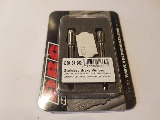 DRC D58-33-202 Stainless Brake Pin Front, Rear