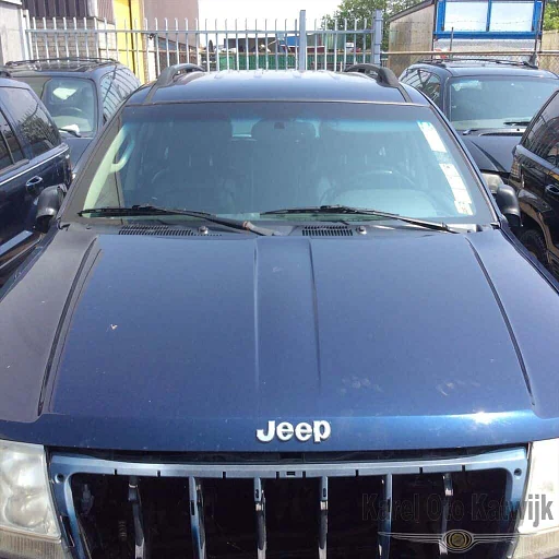 Motorkap Jeep Grand Cherokee 1999-2004 kleur blauw