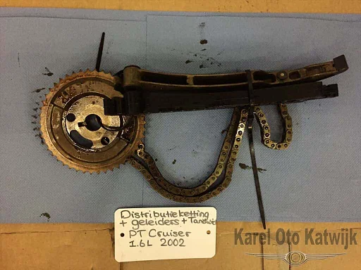 Distributieketting + geleiders en tandwiel Chry. PT Cruiser
