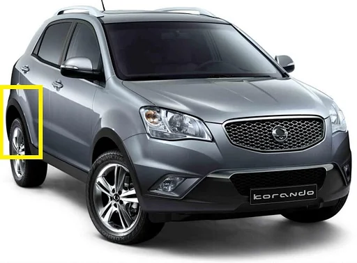 Wielrand rechtsachter SsangYong Korando 2010-2019. 7954034000, 79540-34000
