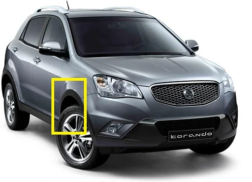 Wielrand rechtsvoor SsangYong Korando 2010-2019. 7952034000, 79520 34000, 79520-34000