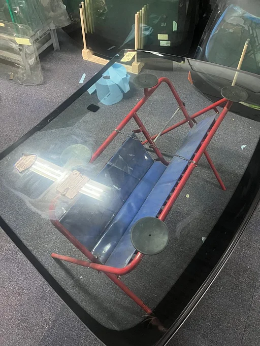 FORD FOCUS II 11/04 - 12/10 VOORRUIT GROEN SOLAR +VIN +HARDWARE +AIRBAG LOGO