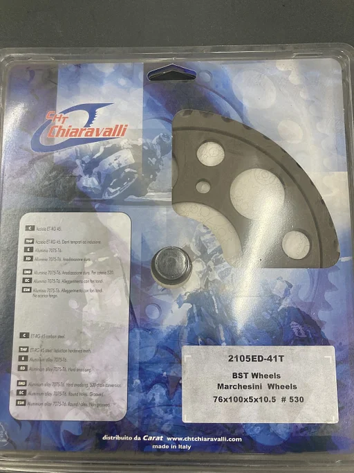 Alu achtertandwiel 41T 530 voor Marchesini BST OZ wielen Chiaravalli 41 tands