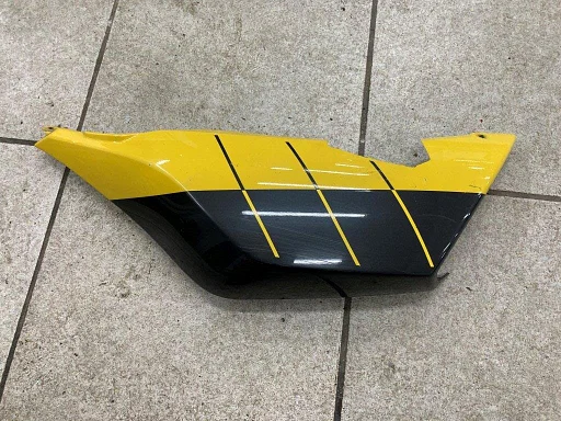 achterkuip links voor de BMW K1200S 2004 - 2008 linker kuip achter kont kap geel zwart 202227