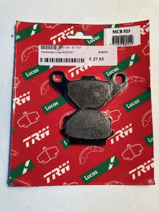 TRW MCB523 remblokken set Kawasaki KLX KLR KX 125 250 600 650 remblokken NOS MCB 523 remblokje 202325