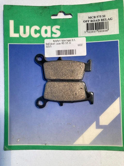 TRW MCB575SI  remblokken set Kawasaki KX125 KLX 125 250 Yamaha WR 400 YZ 125 sinter remblokken NOS MCB 575 remblokje 202325