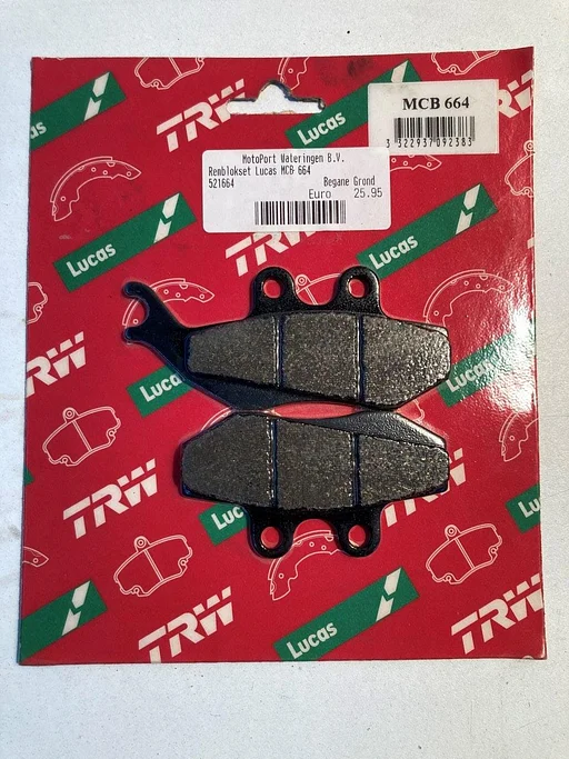 TRW MCB664 remblokken set Aprilia RS 50 1999 - 2005 Beta RR 50 125 remblokken NOS MCB 664 remblokje 202325