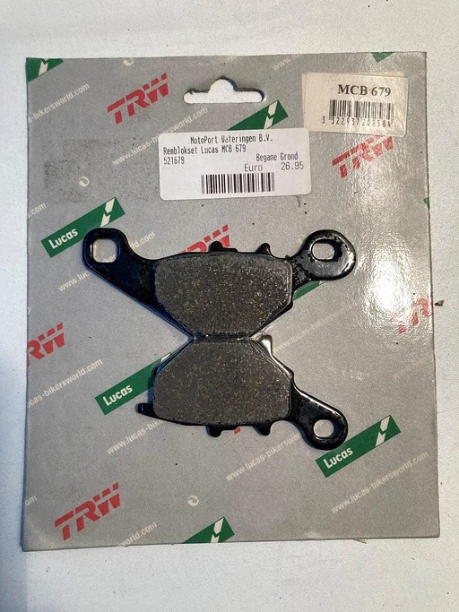 TRW MCB679 remblokken set Kawasaki KLX 125 2003 - 2006 Suzuki RM 80 1996 - 2001 voorremblokken NOS MCB 679 remblokje 202325