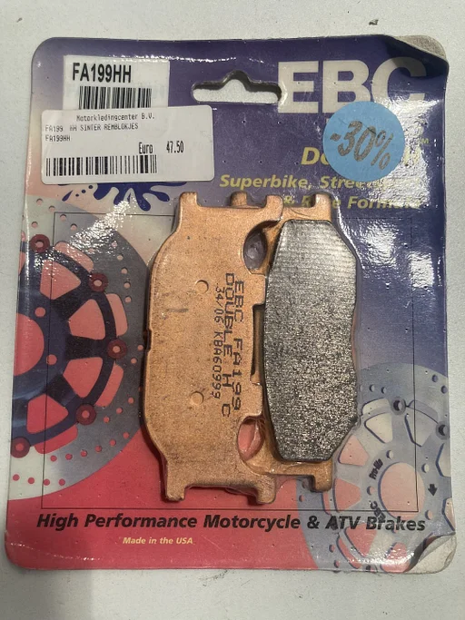 EBC FA199HH remblokken set Yamaha 1300 voorremblokken NOS FA 199 HH achterremblokje 202326