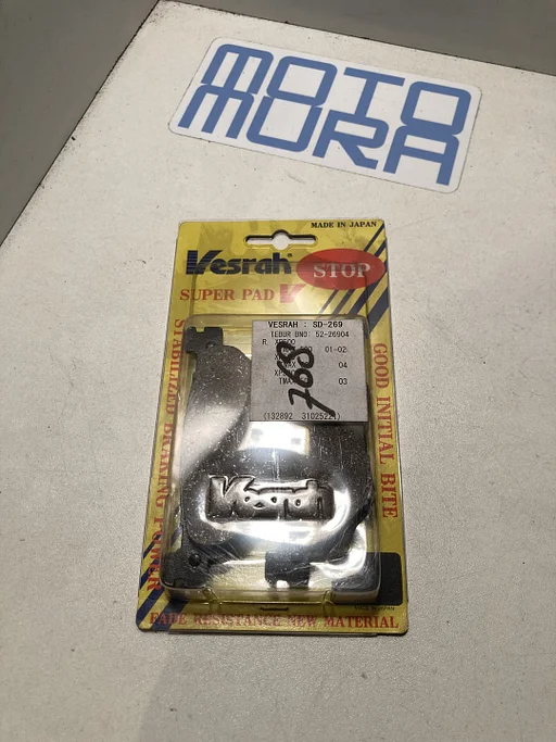 Vesrah SD-269 remblokken set Yamaha Xmax XP500 YP400 achterremblokken NOS FA319 XP 500 majesty YP400 YP250 XJ6N XJ6F MT03 XV1100 achterremblokje 202328