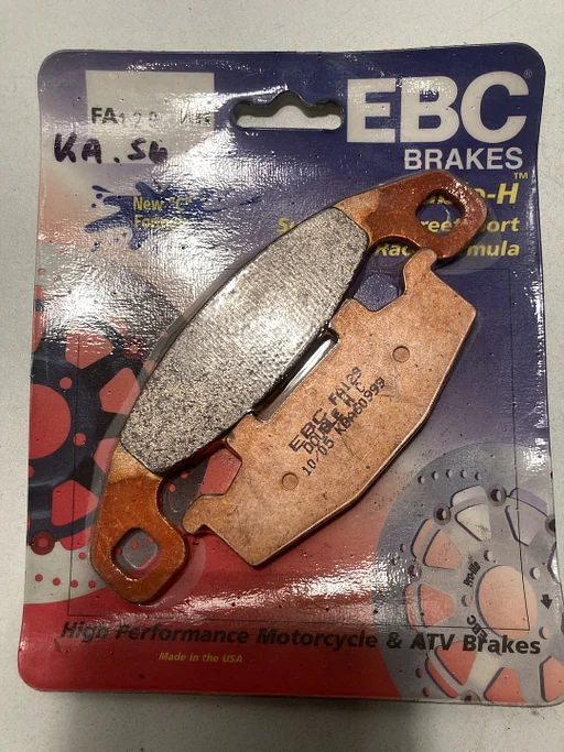 EBC FA129HH remblokken set Kawasaki ZZR600 ZZR1100 GPX 750 GPZ900 ZX -10 1000 1100 600 kle 500 Er-5 Suzuki DR 800 GS 500 GSX1100 achterremblokken NOS FA129 MCB 569 achterremblokje 202328
