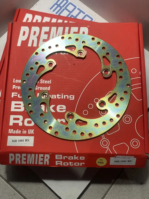 Premier MD1001 remschijf Honda CBR400 VFR 400 XBR 500 CBR600F CBX 750 CBR 750 VF VFR PC 800 VF 1000 1984 1986 1987 1989 1994 schijf rem MD 1001 STH001 NOS 202331