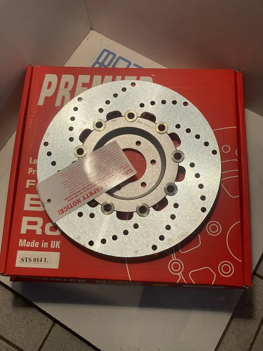 Premier MD3014 remschijf Suzuki GN 250 GT 250 GSX RG 250 GT 380 400 GS 1000 500 1100 Katana schijf rem MD 3014 STS014 NOS 202331